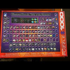 Periodic Table 1000 piece puzzle by Eurographics Great condition.